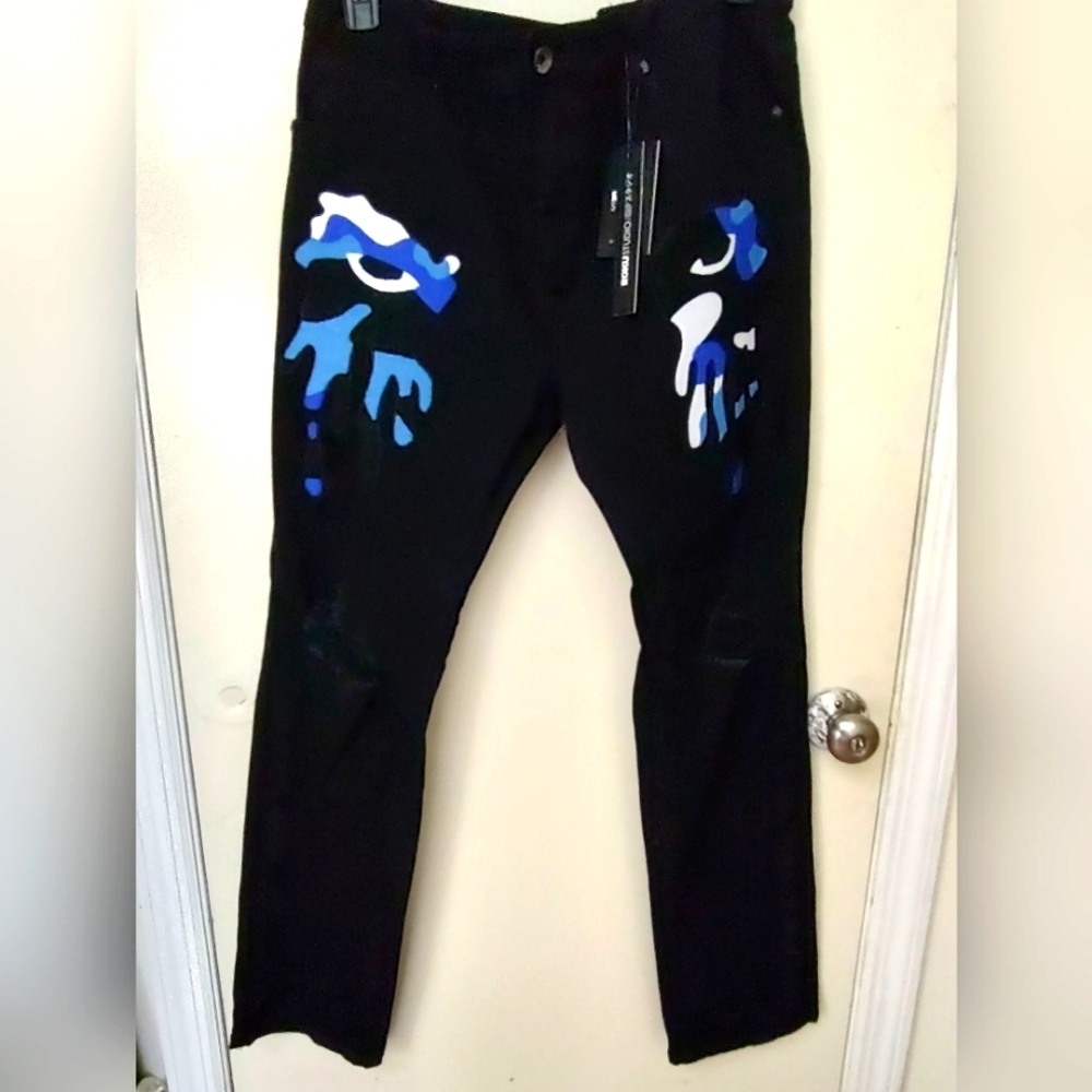 ROKUSTUDIO Tear MEN'S Jeans